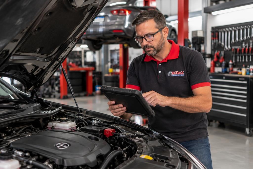 Diagnóstico eletrônico e serviços automotivos na Rodax Centro Automotivo